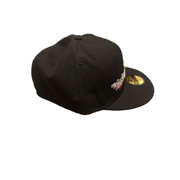 New Era New York Yankees World Series Patch 59FIFTY Fitted Hat Cap Size 7 3/4 - Picture 2 of 5